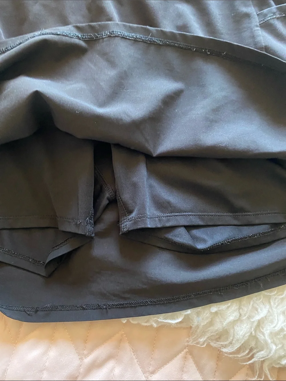 RBX Women's Athletic Straight Skort Black Pull On Pockets Stretch Size L/G